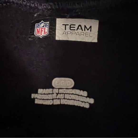 New England Patriots Hoodie Men’s L Navy Blue Red‎ Sweatshirt NFL Pullover - Picture 5 of 5